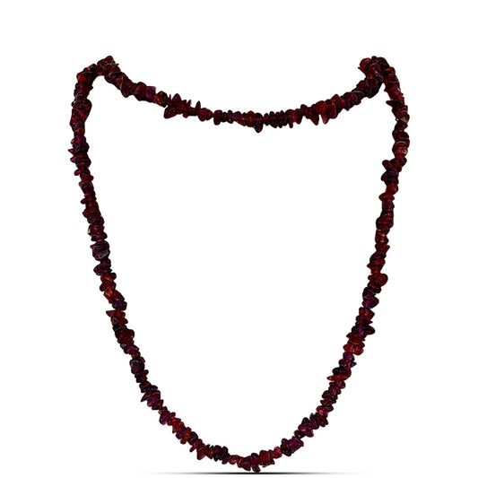 Schmuckgarnitur aus Nugget mit Rhodolith Granat