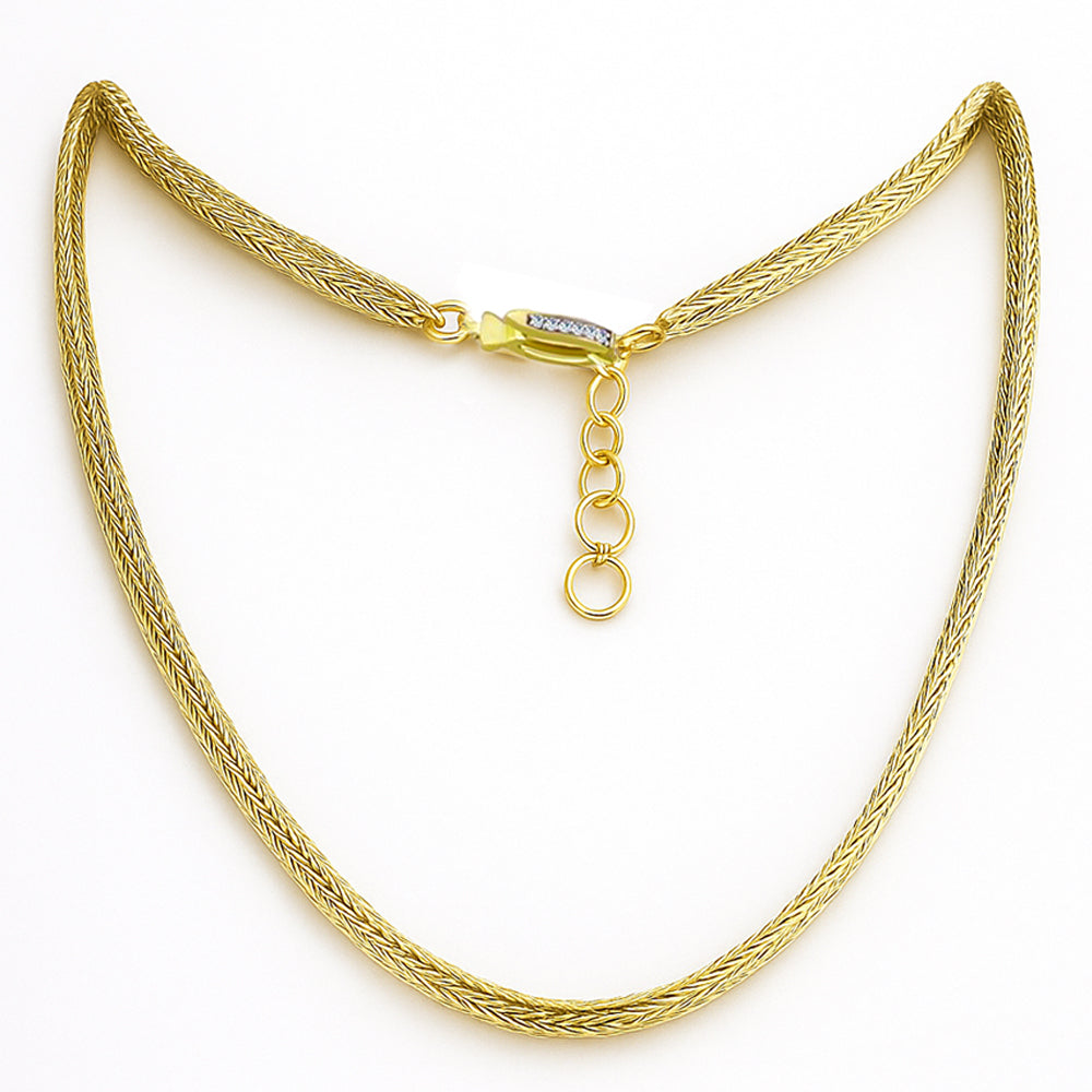 Goldplattierte Silberhalskette 1 