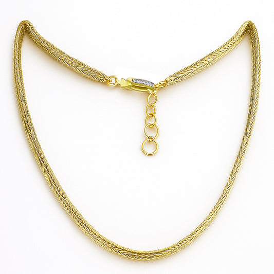 Goldplattierte Silberhalskette