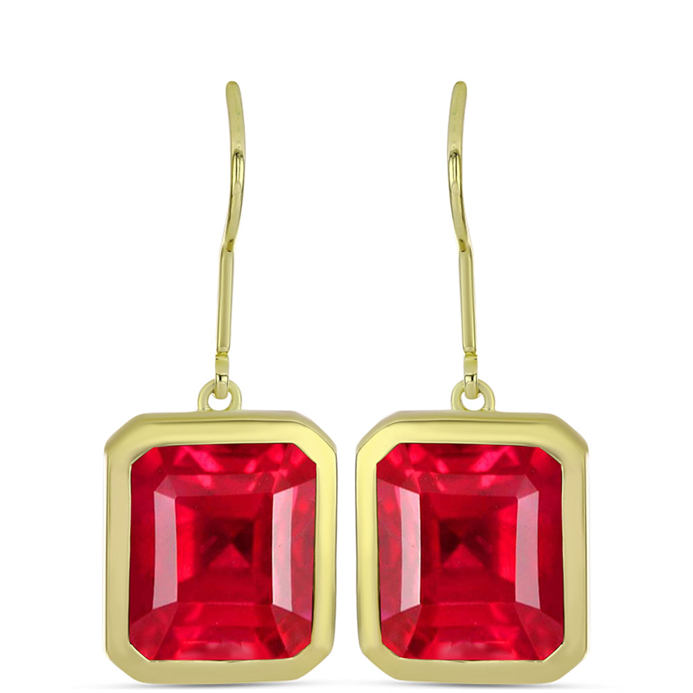 Goldplattierte Silberohrringe mit rotem Achat 1 