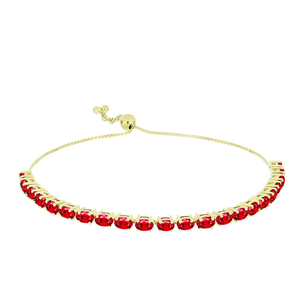 Goldplattiertes Silberarmband mit rotem Achat 1 