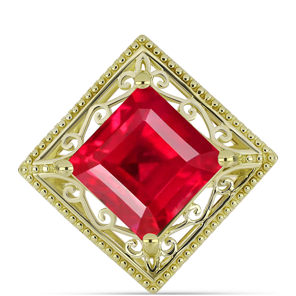 Goldplattierter Silberring mit rotem Achat 1 
