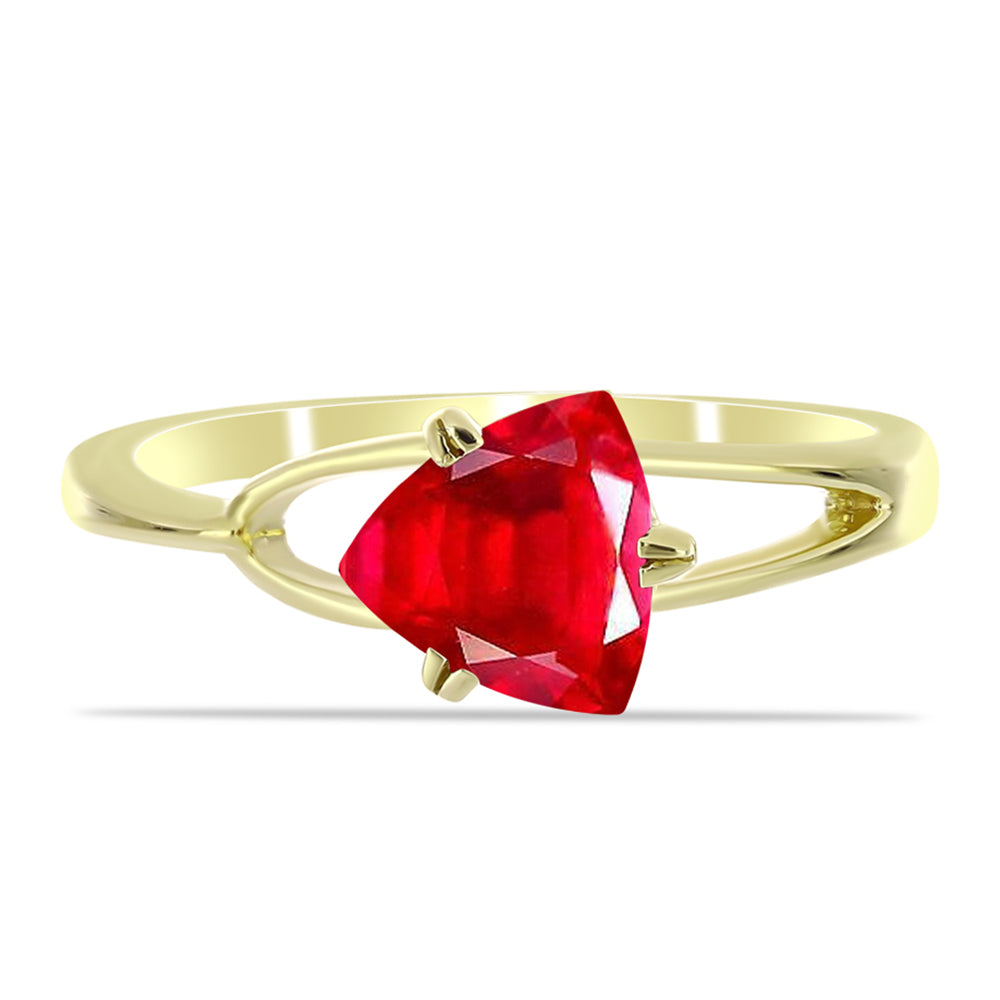 Goldplattierter Silberring mit rotem Achat 1 