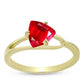 Goldplattierter Silberring mit rotem Achat