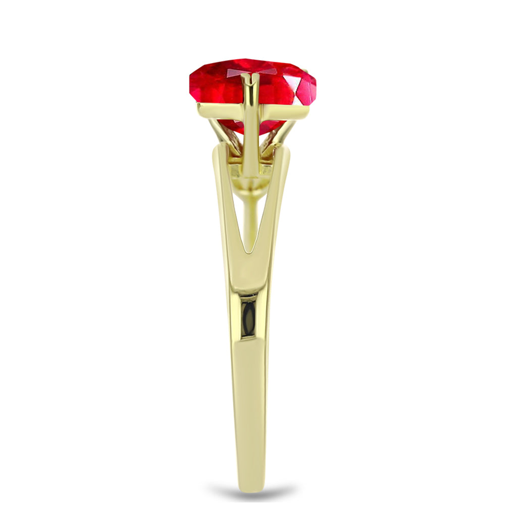 Goldplattierter Silberring mit rotem Achat 4 