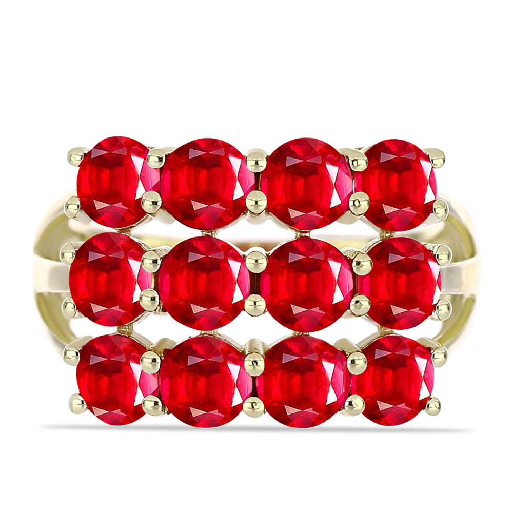 Goldplattierter Silberring mit rotem Achat