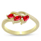 Goldplattierter Silberring mit rotem Achat