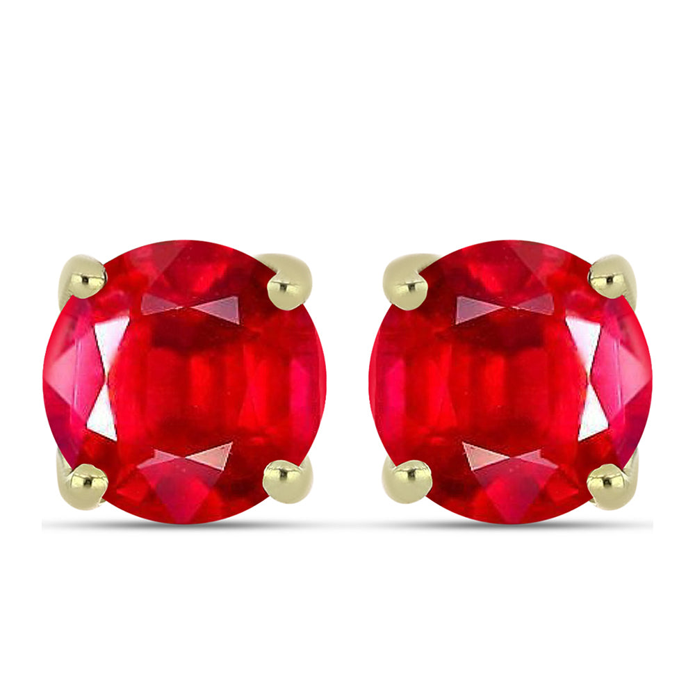 Goldplattierte Silberohrringe mit rotem Achat