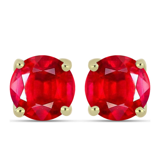 Goldplattierte Silberohrringe mit rotem Achat
