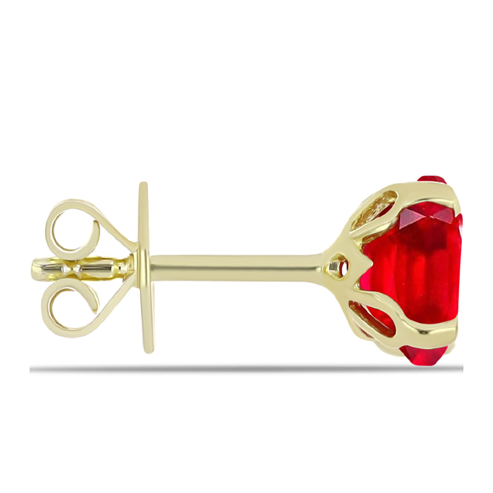 Goldplattierte Silberohrringe mit rotem Achat 2 