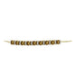 Goldplattiertes Silberarmband mit Cognac-Quarz und weißem Topas
