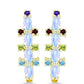 Goldplattierte Silberohrringe mit Regenbogenmondstein und marokkanischem Amethyst