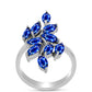 Silberring mit australischem blauem Saphir