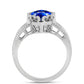 Silberring mit australischem blauem Saphir