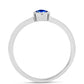 Silberring mit australischem blauem Saphir