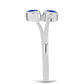 Silberring mit australischem blauem Saphir