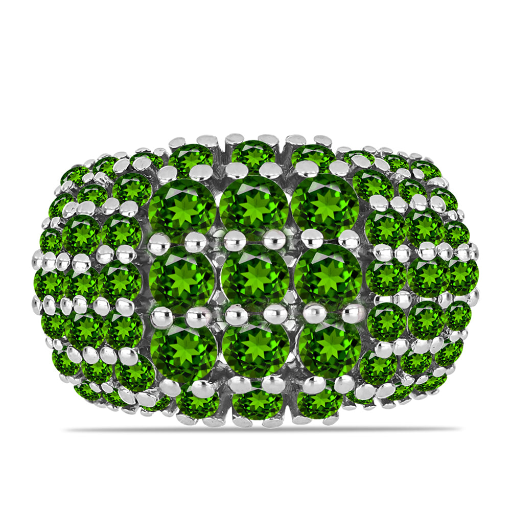 Silberring mit Chromdiopsid 1 