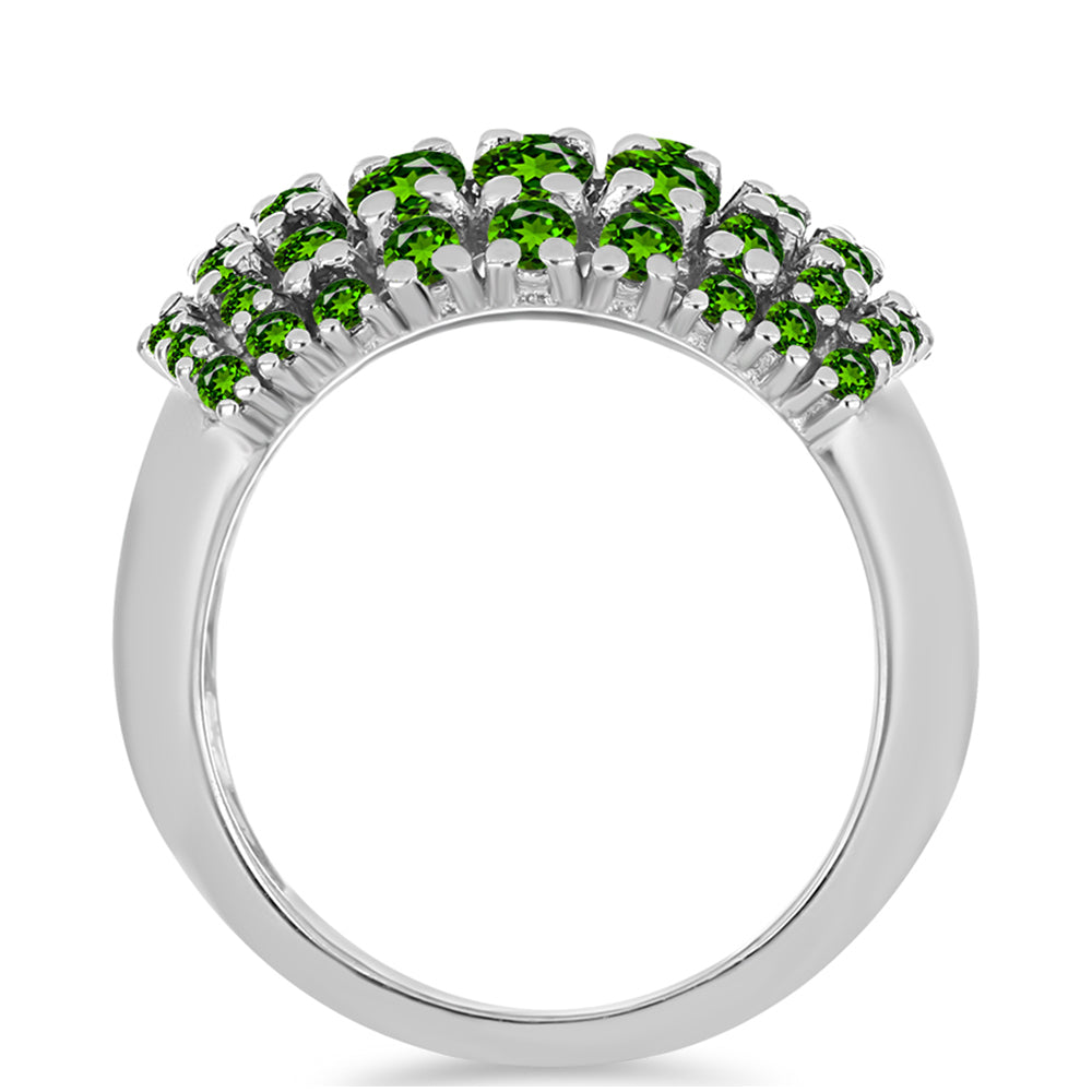 Silberring mit Chromdiopsid 6 
