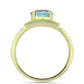 Goldplattierter Silberring mit Labradorit