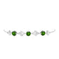Silberarmband mit Chromdiopsid