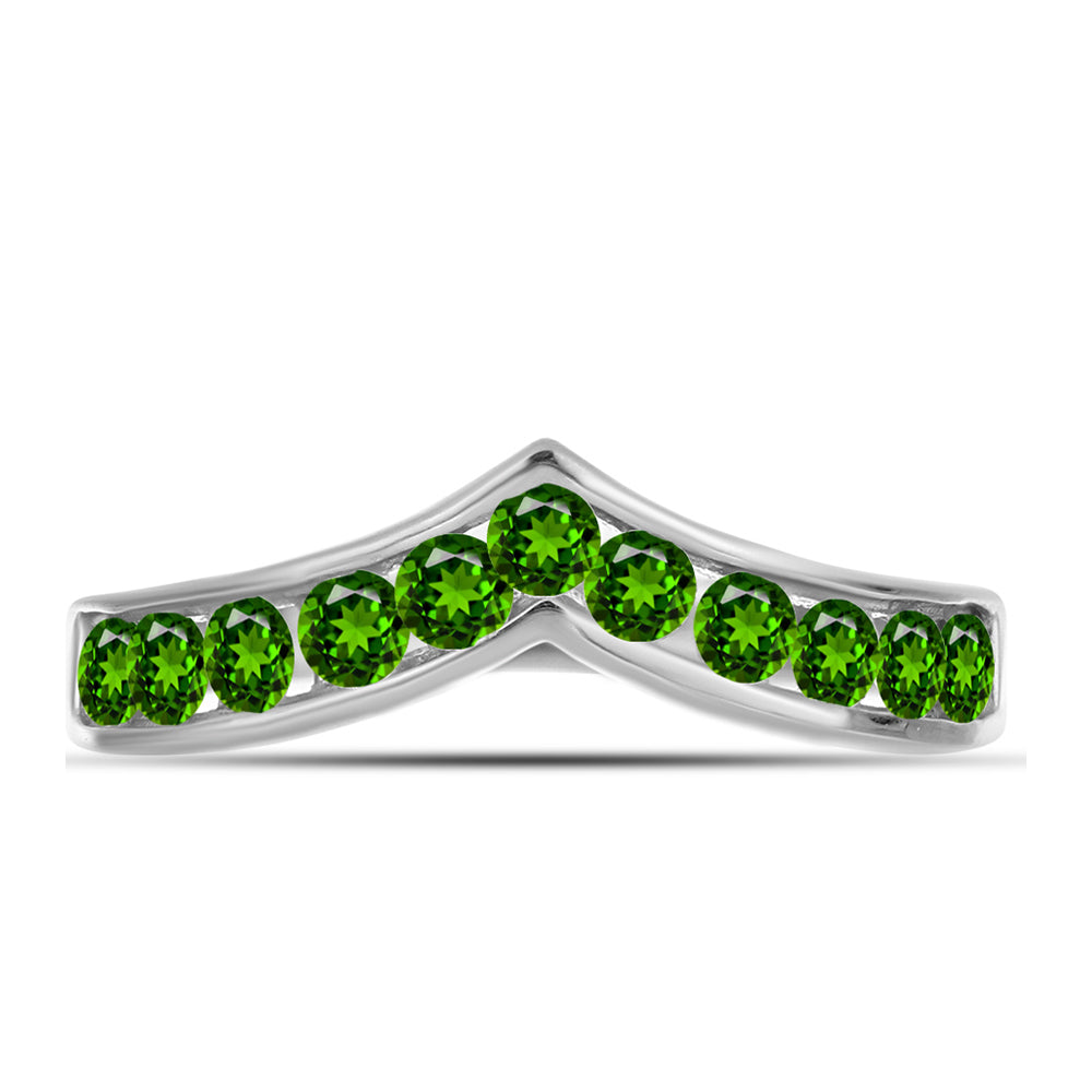 Silberring mit Chromdiopsid 5 