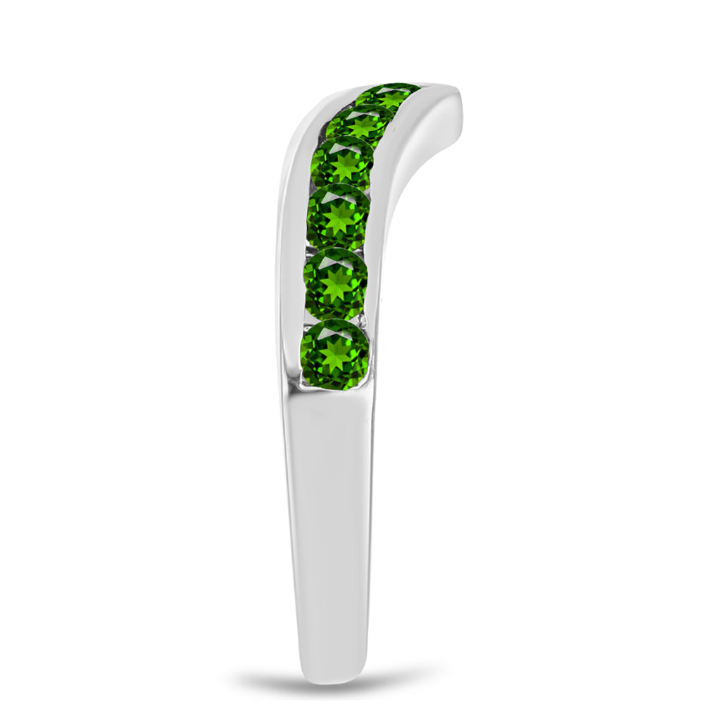 Silberring mit Chromdiopsid 4 