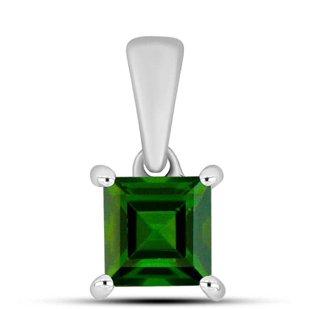 Silberanhänger mit Chromdiopsid 1 