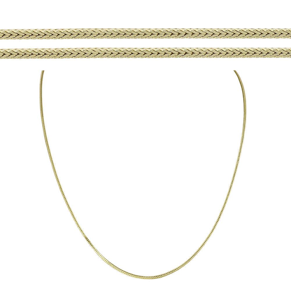 Goldplattierte Silberhalskette