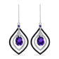 Silberohrringe mit marokkanischem Amethyst und weißem Topas