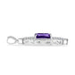 Silberanhänger mit marokkanischem Amethyst und weißem Topas