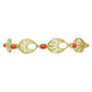 Goldplattiertes Silberarmband mit Mohave-Türkis