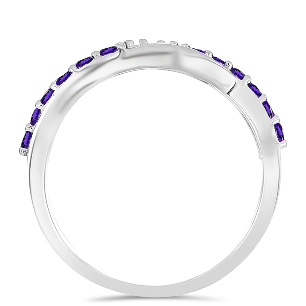 Silberring mit marokkanischem Amethyst 6 