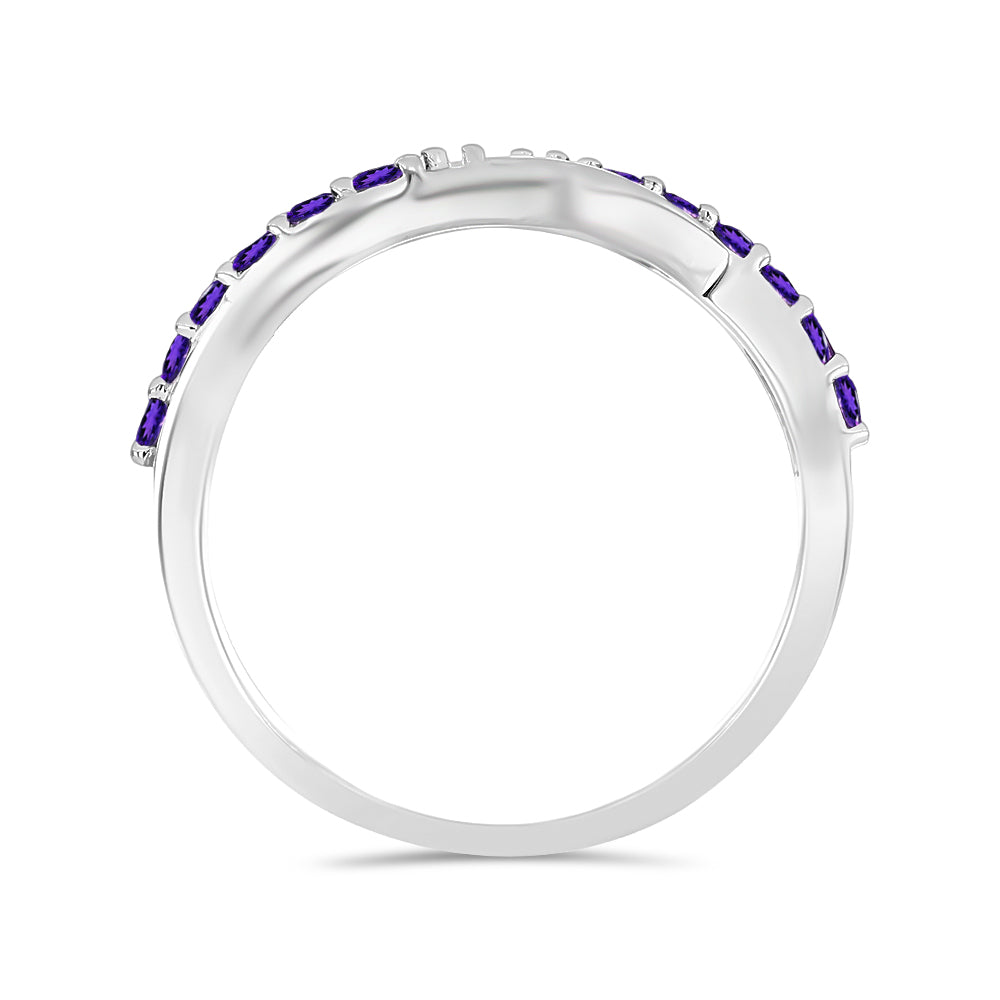 Silberring mit marokkanischem Amethyst 2 