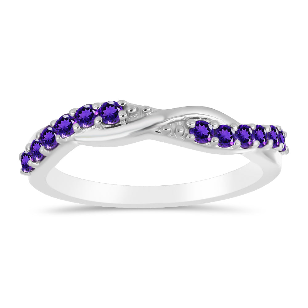 Silberring mit marokkanischem Amethyst 3 
