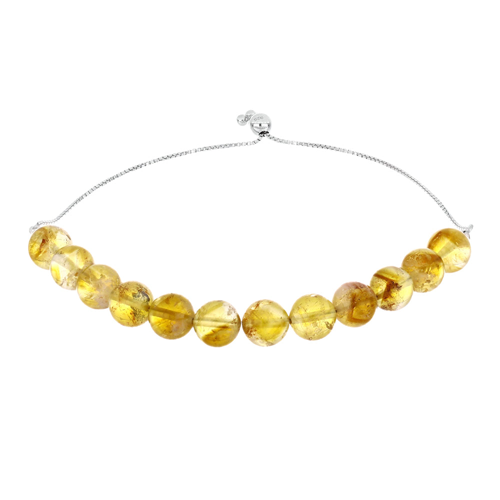 Silberarmband mit goldfarbenem Rio Zitrin