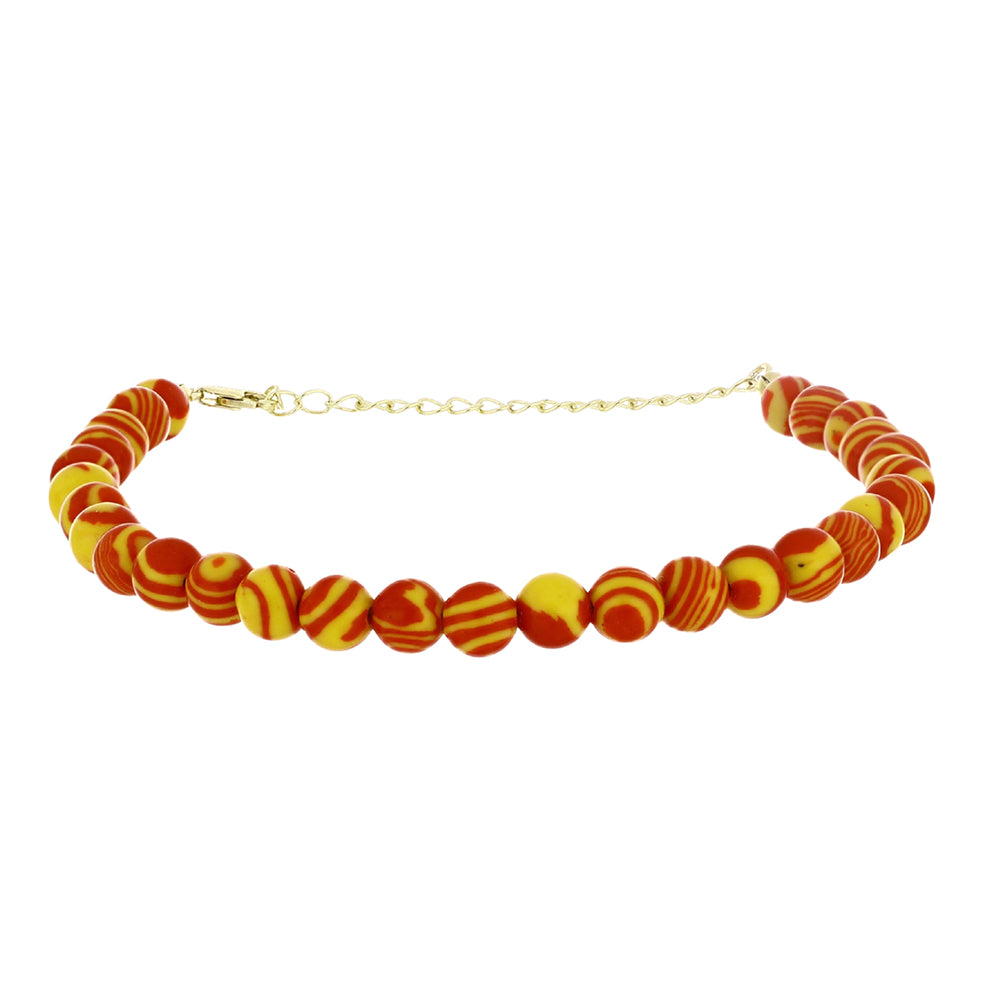 Goldplattiertes Silberarmband mit Mohave-Türkis