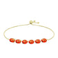 Goldplattiertes Silberarmband mit Mohave-Türkis