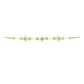 Goldplattiertes Silberarmband mit weißem Diamant