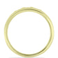 Goldplattierter Silberring mit weißem Diamant