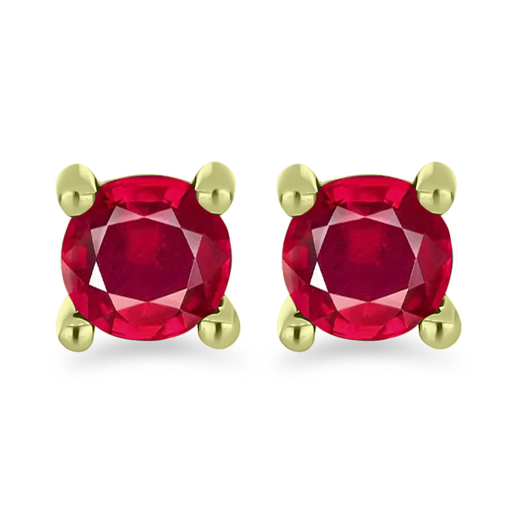 schmuckgarnitur aus Goldplattierte Silber mit weißem Diamant und Rubin aus Madagaskar