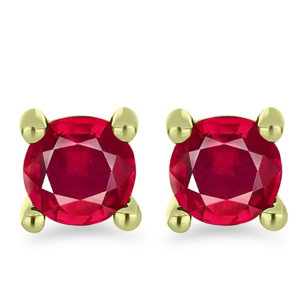 schmuckgarnitur aus Goldplattierte Silber mit weißem Diamant und Rubin aus Madagaskar