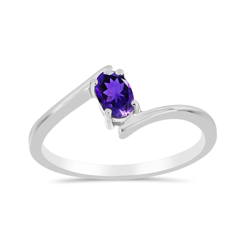 Silberring mit marokkanischem Amethyst 3 