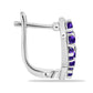 Silberohrringe mit marokkanischem Amethyst