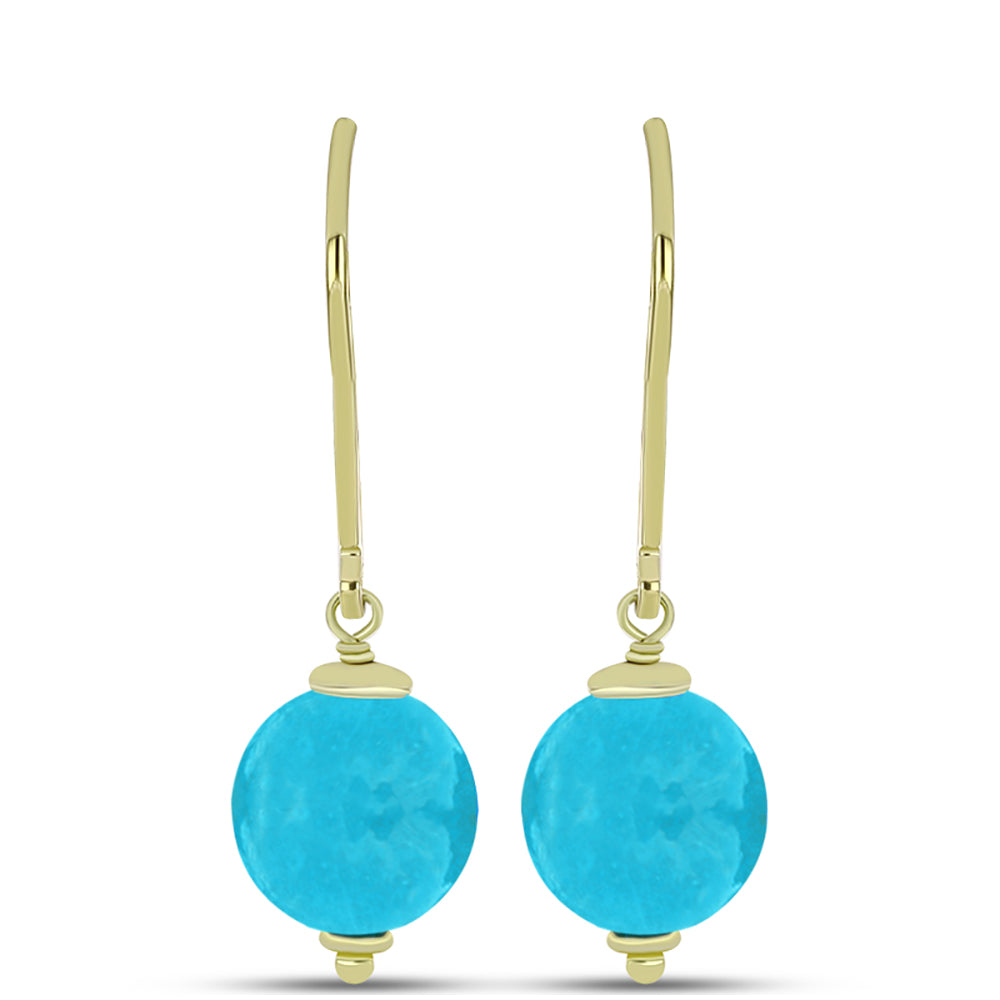 schmuckgarnitur aus Goldplattierte Silber mit blauem Jade 6 