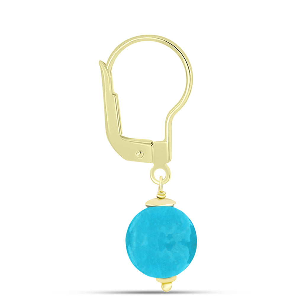schmuckgarnitur aus Goldplattierte Silber mit blauem Jade 7 