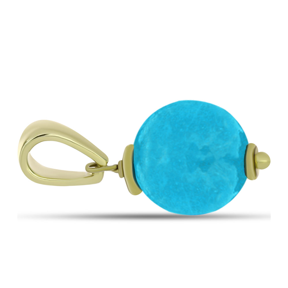 schmuckgarnitur aus Goldplattierte Silber mit blauem Jade
