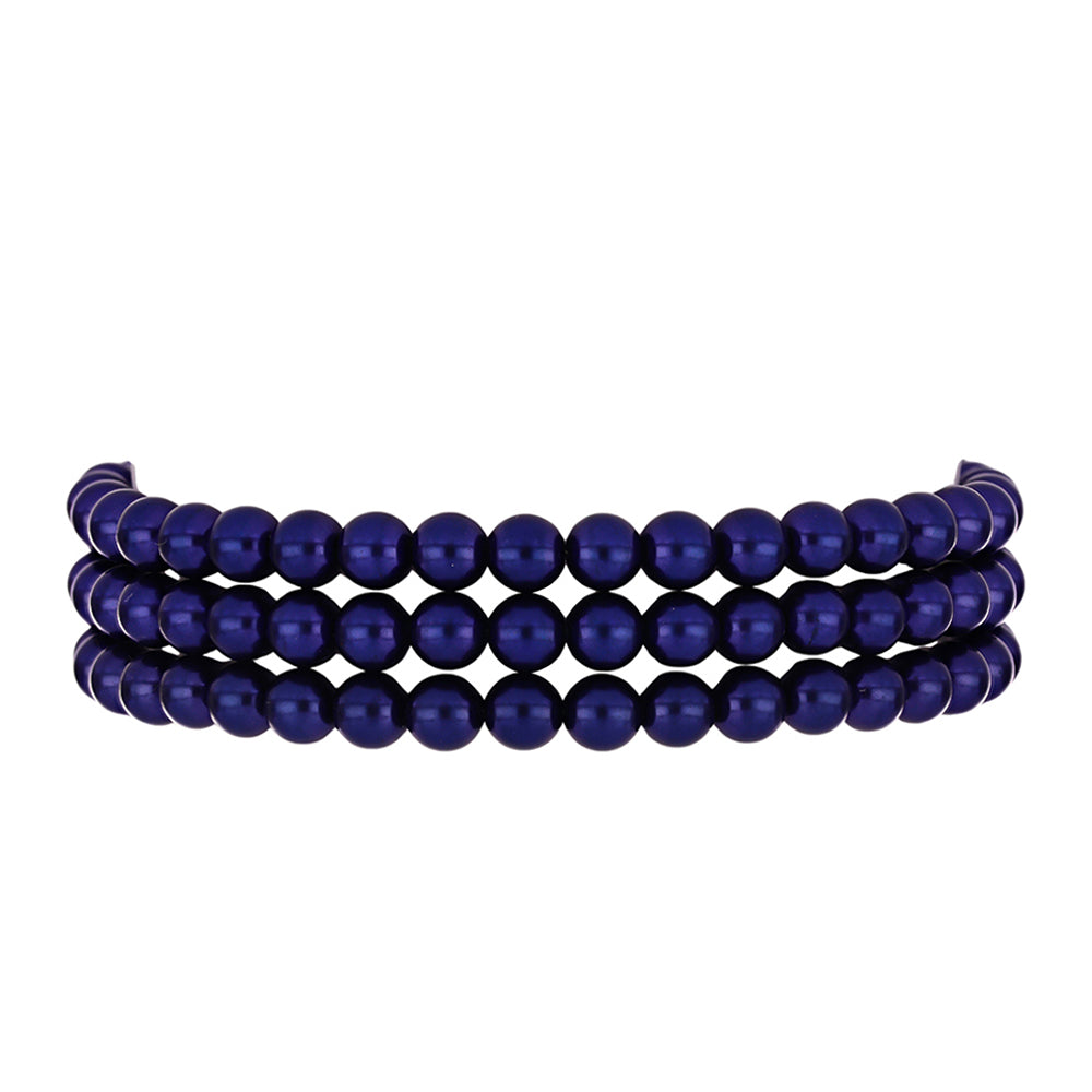 Goldplattiertes Silberarmband mit schwarzer Süßwasserperle 1 