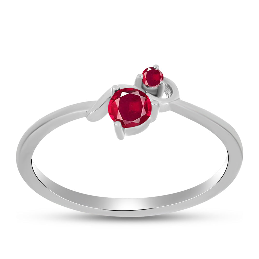 Silberring mit Rubin aus Madagaskar 3 