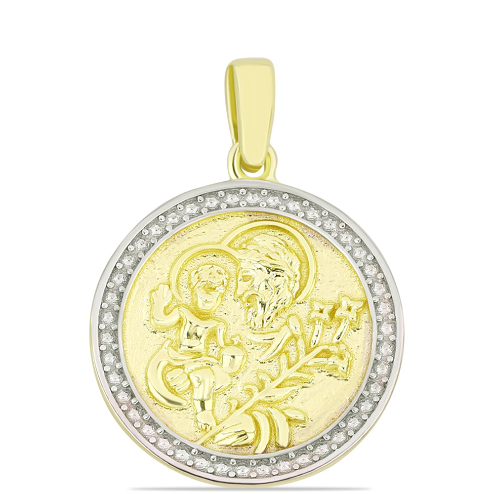 Goldplattierter Silberanhänger 1 