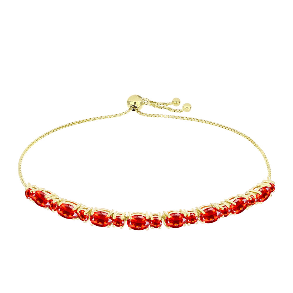 Goldplattiertes Silberarmband mit Feueropal aus Lega Dembi